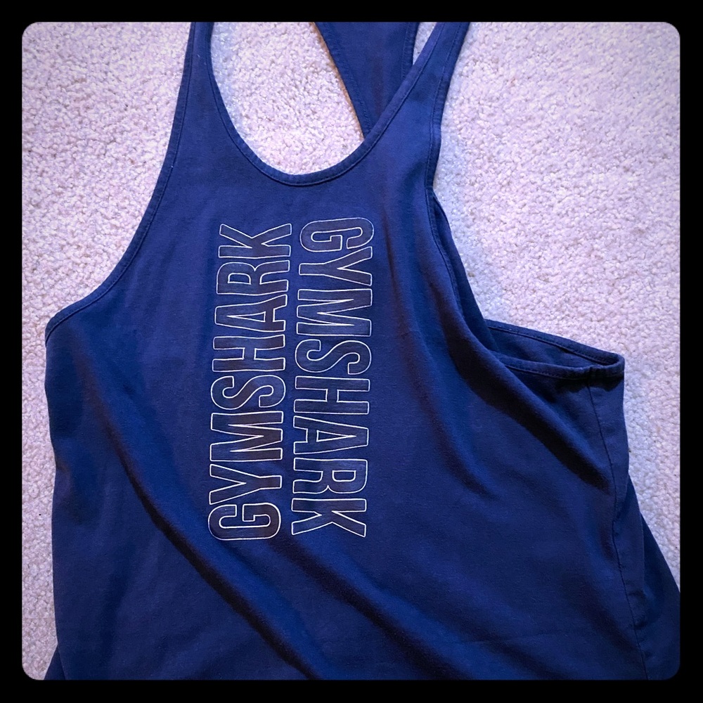 Men’s navy blue workout tank top